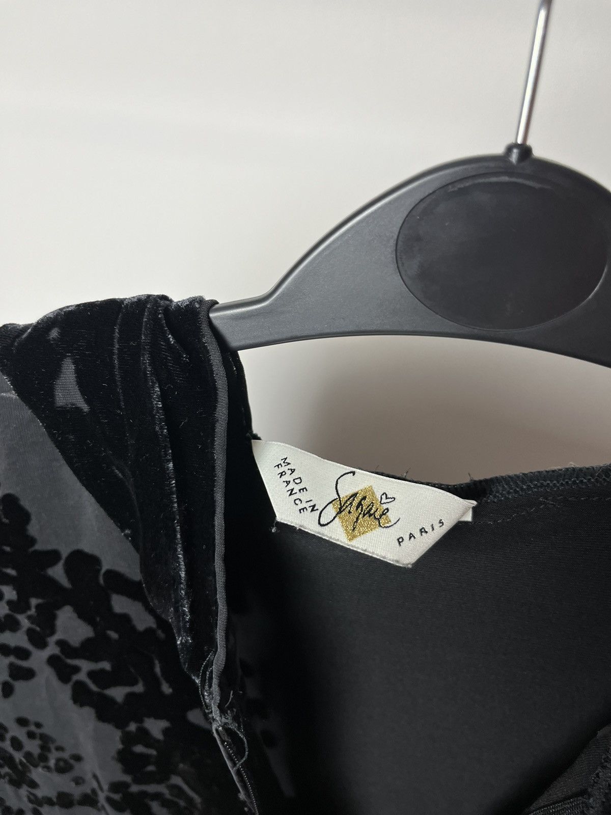 Sagaie Avant Garde velvet mesh Zip Hoodie