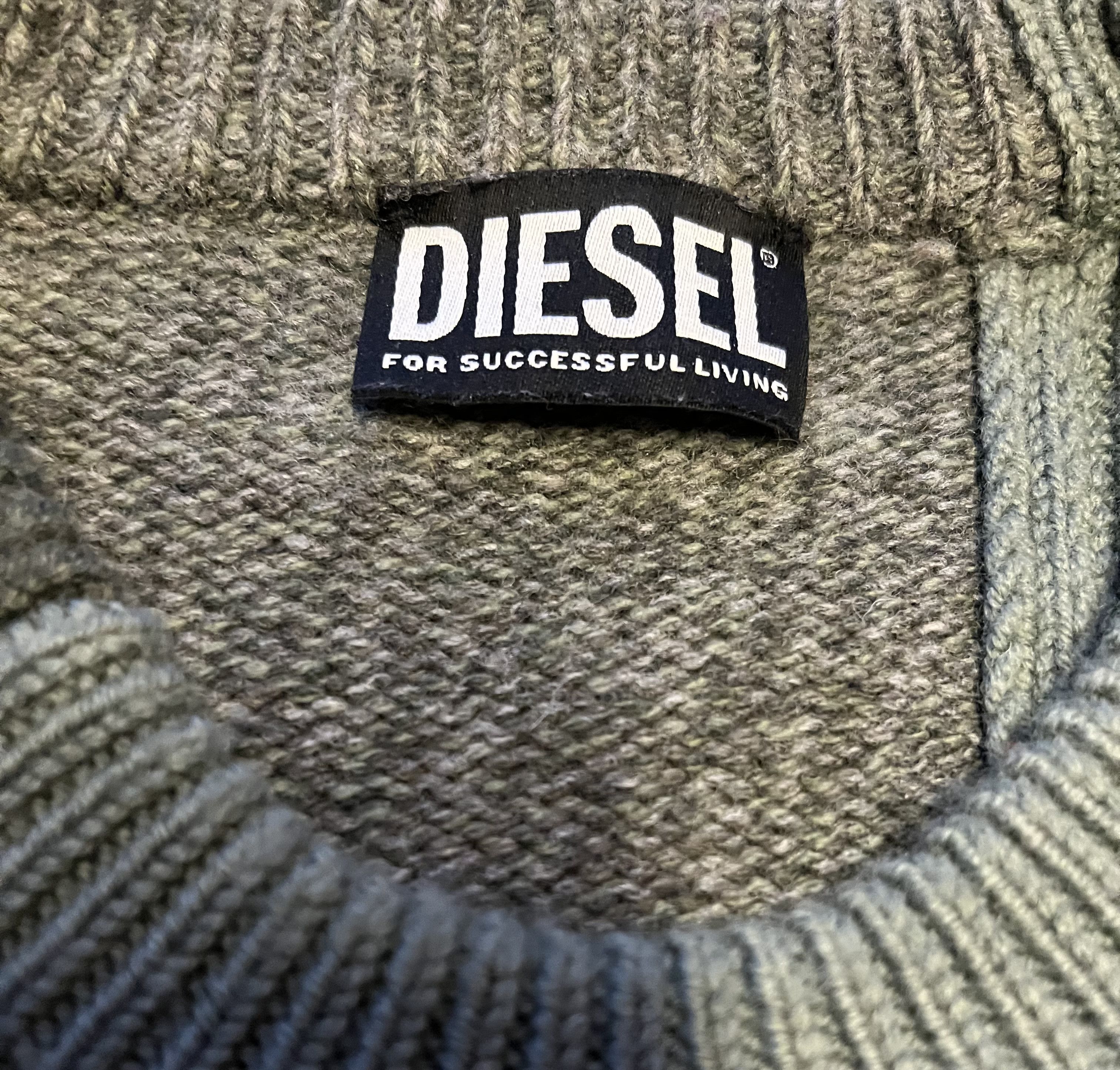 Diesel Diesel - Asymmetrical Knit - Green Size US S / EU 44-46 / 1 - 3 Thumbnail