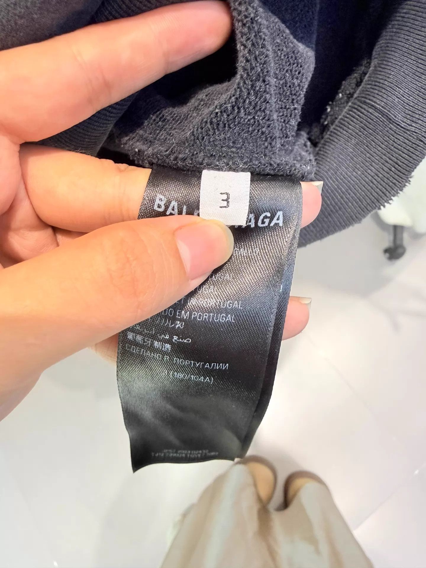 Balenciaga Balenciaga SNBN Diamond Letter Print Hoodie Black Unisex 3 Size US L / EU 52-54 / 3 - 3 Thumbnail