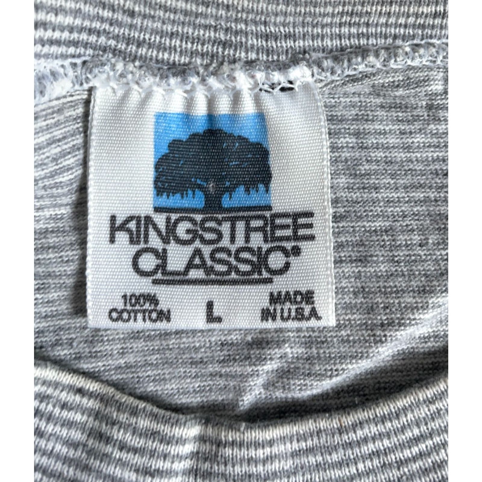 Vintage VINTAGE Marathon Yacht Club T-Shirt Adult Large Gray Striped 90s Logo NMVL Size US L / EU 52-54 / 3 - 3 Thumbnail