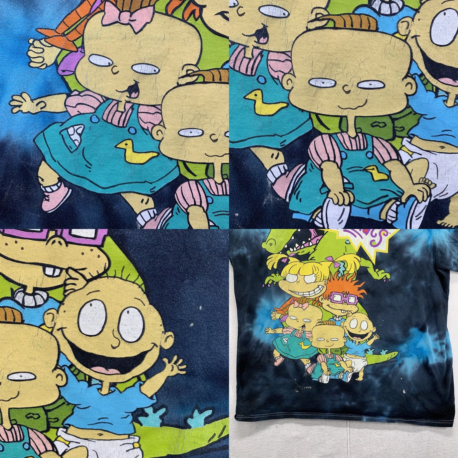 Nickelodeon VINTAGE Nickelodeon Rugrats T Shirt Mens M Blue Tie Dye Reptar Chucky Goth Punk 90s Graphic Print Mens Regular Short Sleeve Crew Neck Size US M / EU 48-50 / 2 - 8 Thumbnail