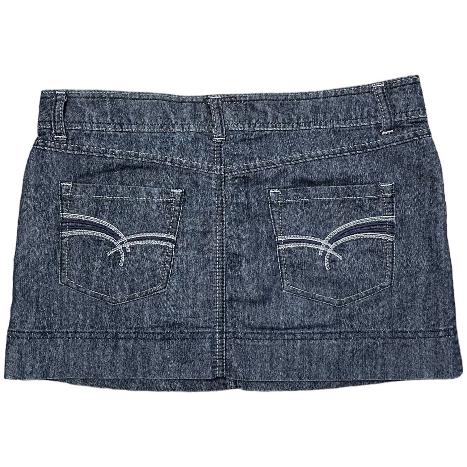 Vintage 00s Micro Mini Denim Jean Skirt So Size 9 Size 30" / US 8 / IT 44 - 5 Thumbnail