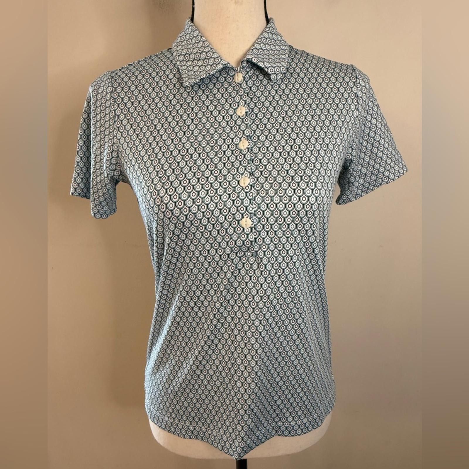 Other EP PRO Tour Tech golf polo preppy teal black white SZ XS Size XS / US 0-2 / IT 36-38 - 1 Thumbnail
