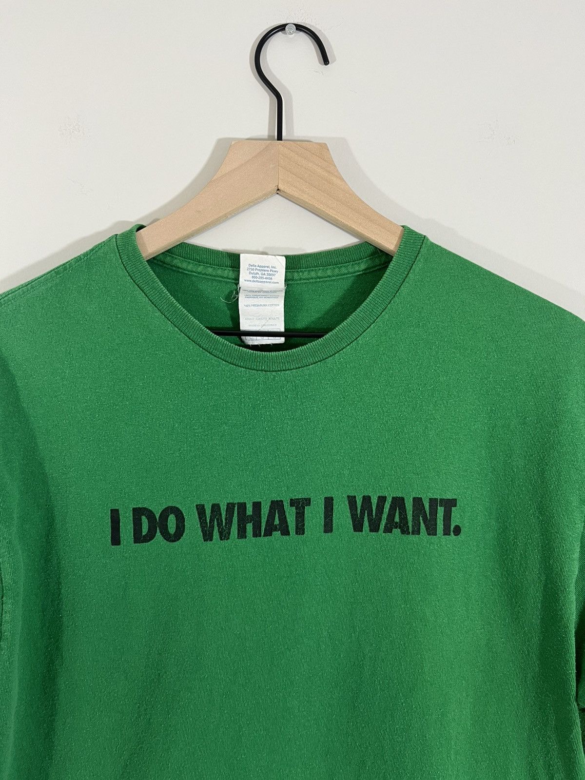 Vintage I DO WHAT I WANT Faded Green Quote Y2K Tee Size US L / EU 52-54 / 3 - 2 Thumbnail