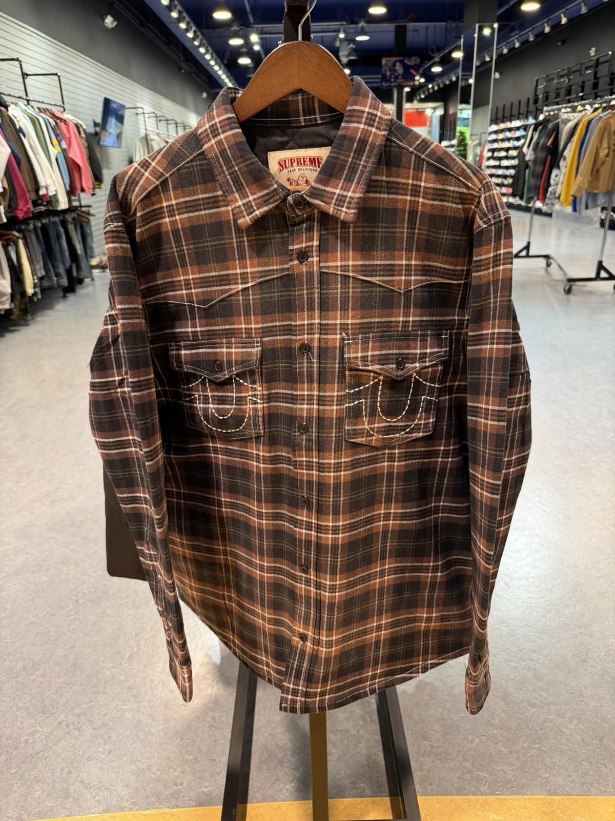 Supreme Supreme x True Religion Quilted Lined Plaid Flannel Large Size US L / EU 52-54 / 3 - 1 Thumbnail