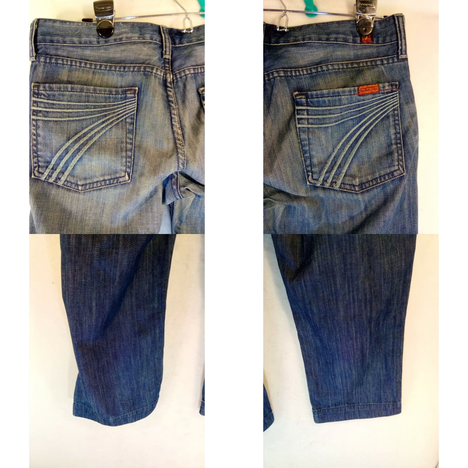 7 For All Mankind 7 For All Mankind Capri Pants Women Denim Blue 28 Waist 34" Zip Button 5-Pocket Regular Capris Vintage? No 90s? (avoid) Size 28" / US 6 / IT 42 - 8 Thumbnail