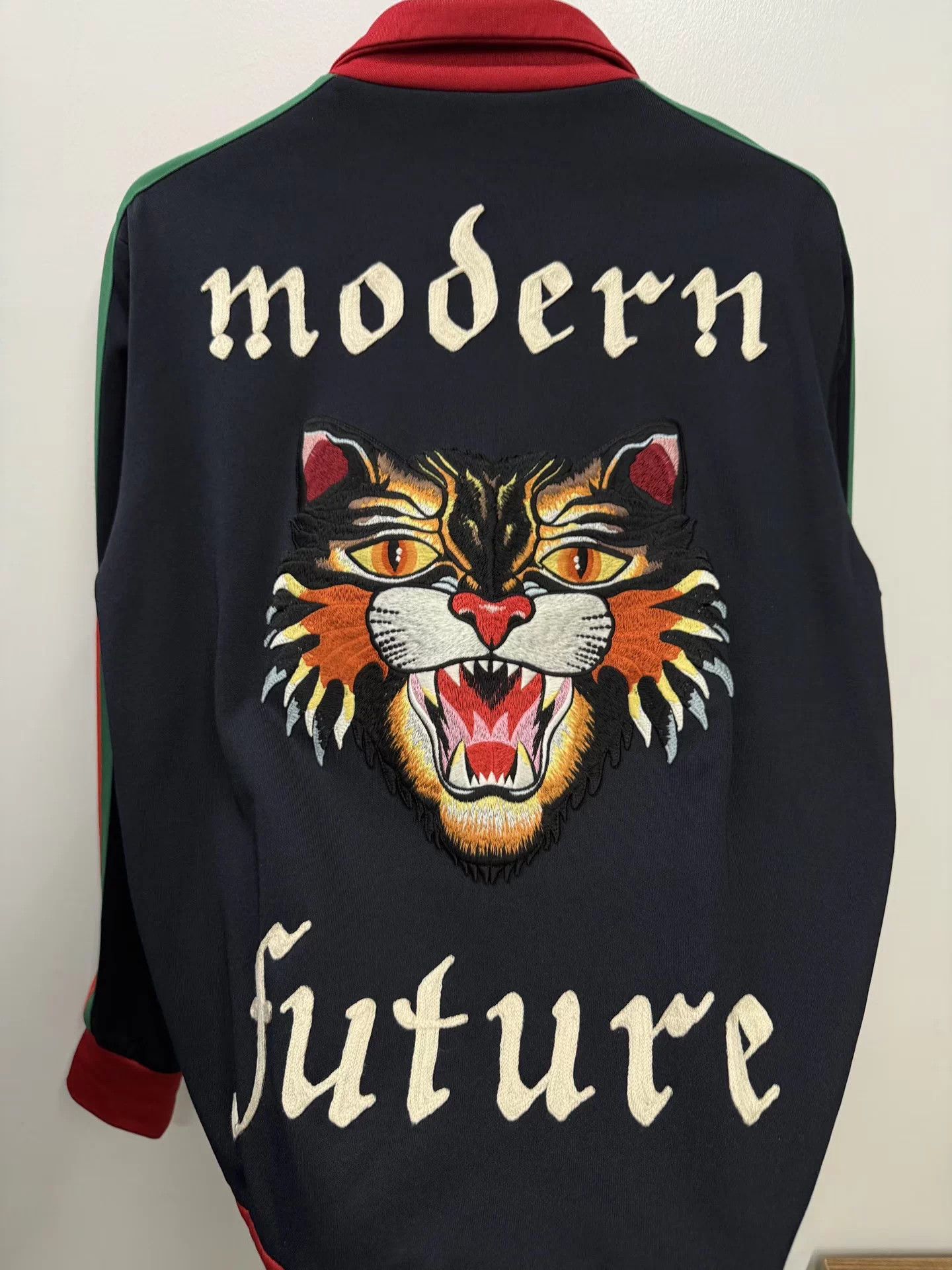Gucci Gucci Classic Cat Head Embroidered Track Jacket Runway New Size US L / EU 52-54 / 3 - 6 Thumbnail