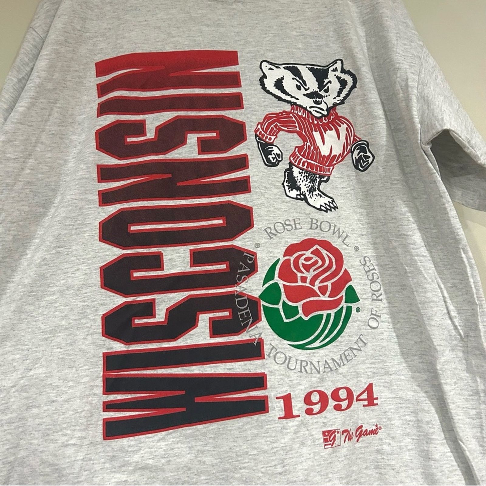 The Game Vintage 1994 Wisconsin Badgers Football Rose Bowl Shirt Size US XL / EU 56 / 4 - 2 Thumbnail