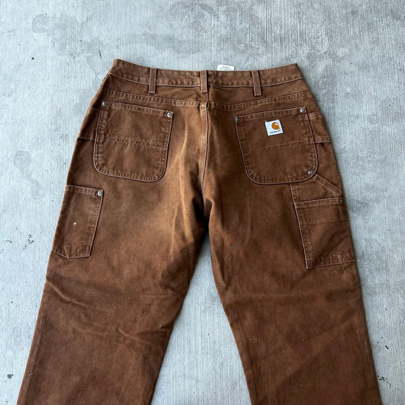 Carhartt × Vintage Carhartt WOMENS brown double knee work wear carpenter pants Size US 32 / EU 48 - 6 Thumbnail