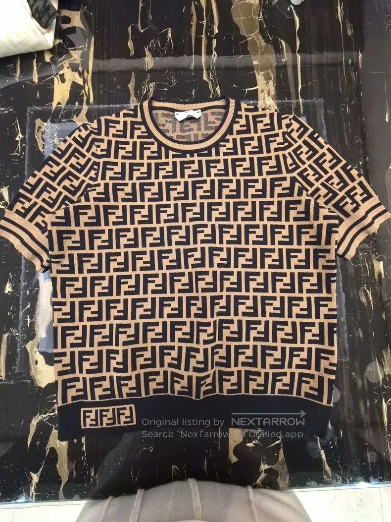 Fendi Fendi Monogram Knit Short Sleeve Size S / US 4 / IT 40 - 1 Thumbnail