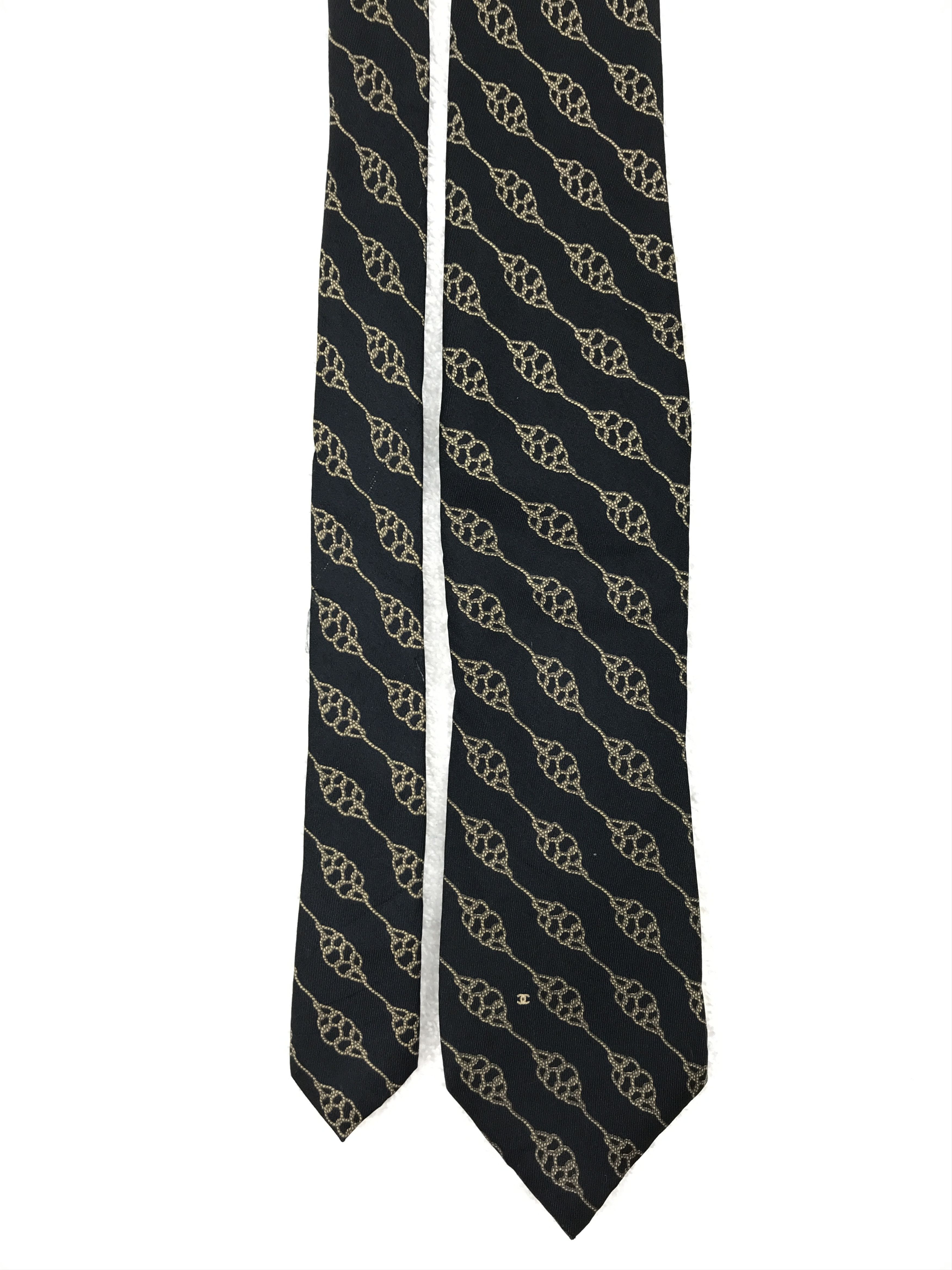 Chanel × Vintage Vintage Chanel Silk Necktie Size ONE SIZE - 3 Thumbnail