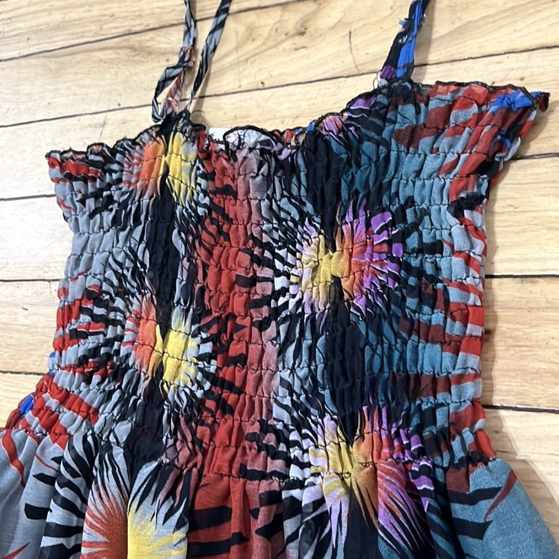 Vintage RED BERRY Maxi Dress Women M Y2k Spaghetti Strap Coachella Fairy Sheer Smocked Size M / US 6-8 / IT 42-44 - 5 Thumbnail