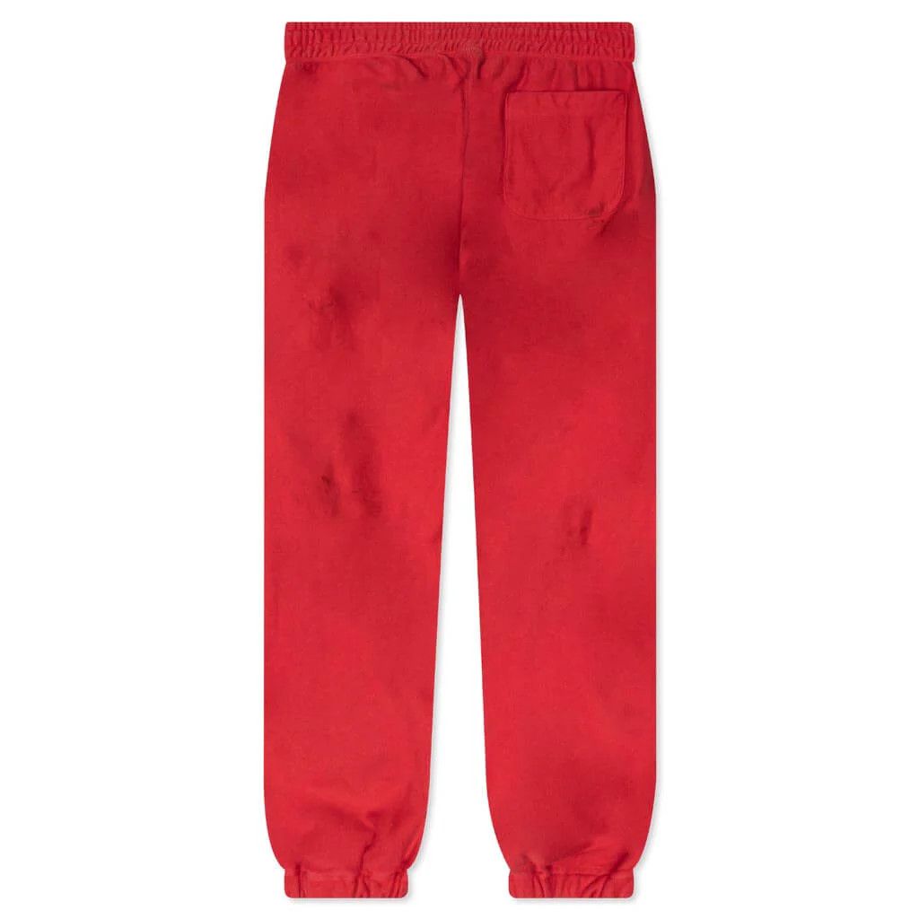 Saint Michael o1mle0326 Unknown Power Sweatpants & Joggers in Red Size US 36 / EU 52 - 2 Thumbnail
