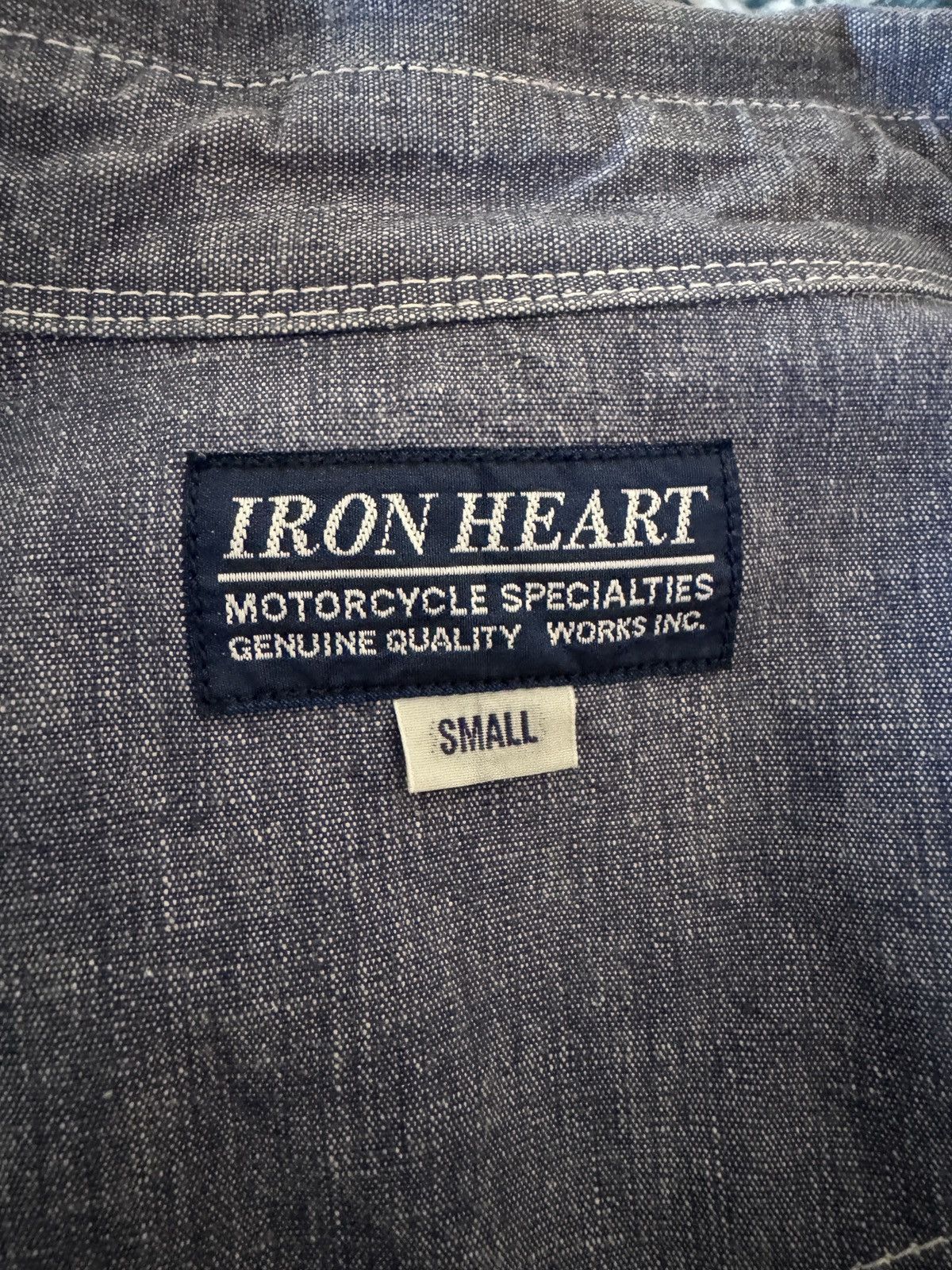 Iron Heart Iron Heart 10oz Selvedge Chambray Snap Button Shirt Size US S / EU 44-46 / 1 - 3 Thumbnail