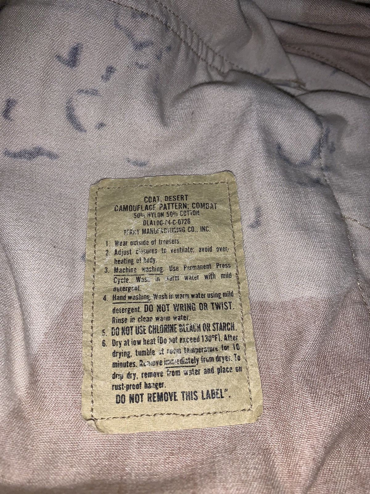 Vintage Vintage Desert Camo Military Jacket/Coat Size US L / EU 52-54 / 3 - 6 Thumbnail