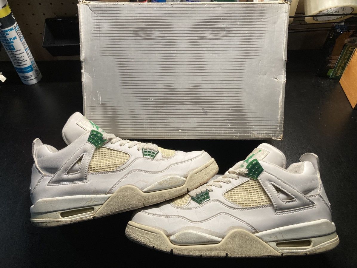 Jordan Brand Air Jordan retro 4 classic green 2004 Size US 12 / EU 45 - 1 Thumbnail