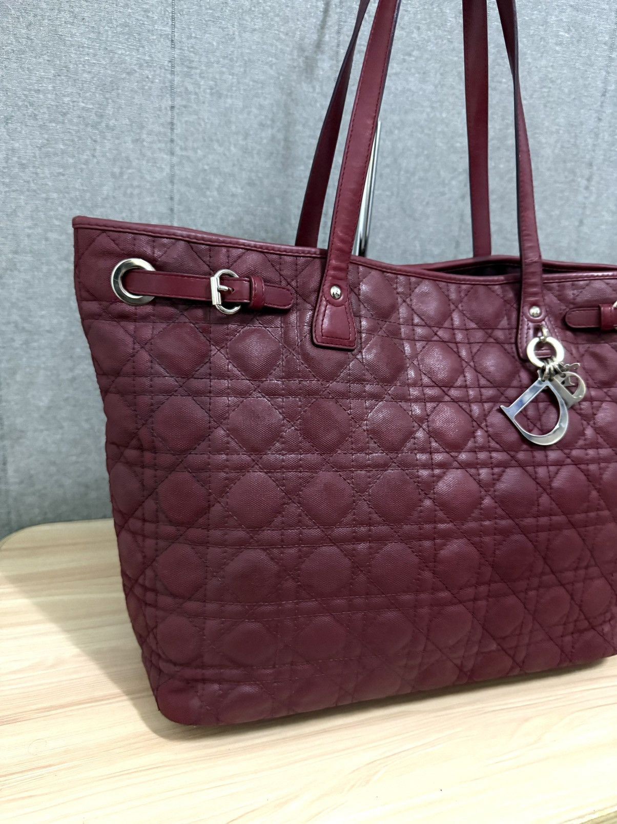 Dior Christian Dior Panarea Cannage Quilted Canvas Tote bag Size ONE SIZE - 5 Thumbnail
