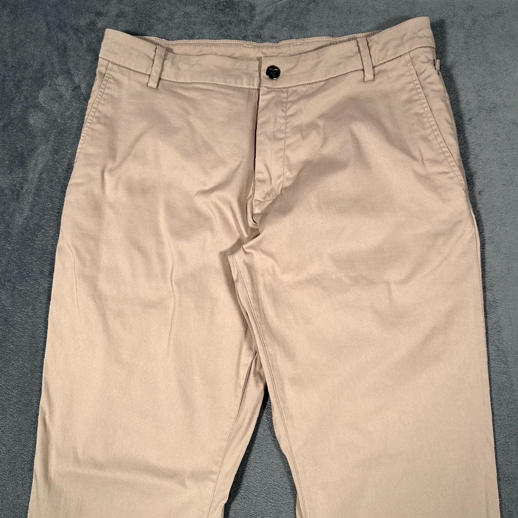 Vintage Birddogs Stretch Khakis Pants Mens 32x31 Beige Comfort Lined Casual Regular Fit Size US 32 / EU 48 - 2 Thumbnail
