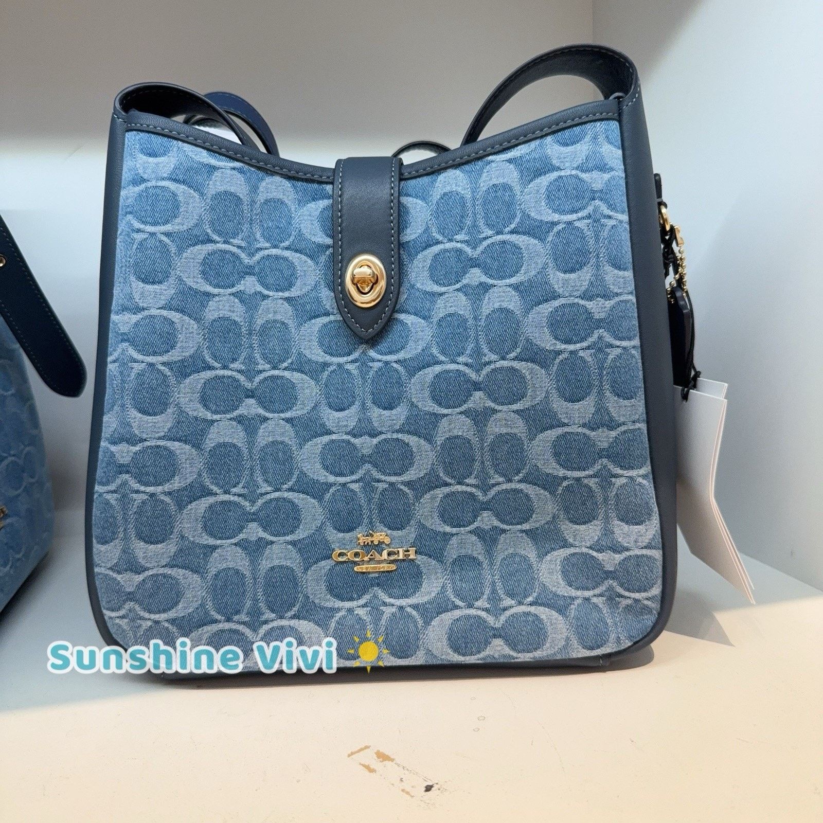Coach NWT Coach CDB98 Hadley Convertible Crossbody Bag Denim Size ONE SIZE - 1 Thumbnail