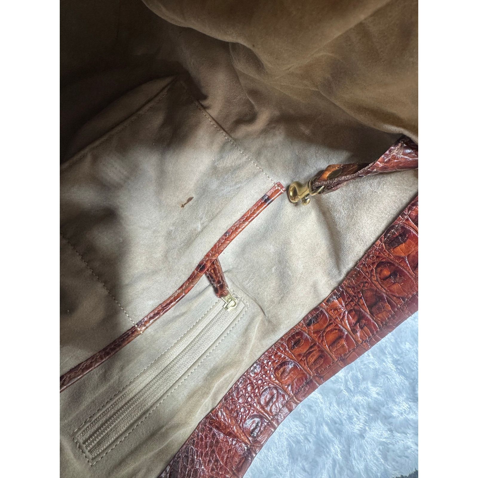 BRAHMIN Brahmin Melbourne Pecan Cro embossed Large shoulder bag Size ONE SIZE - 9 Thumbnail