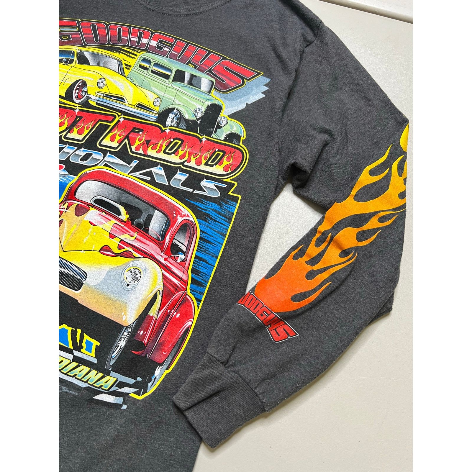 Hanes Streetwear Vintage Hot Rods Custom Flame Fire Long Sz Small Size US S / EU 44-46 / 1 - 3 Thumbnail