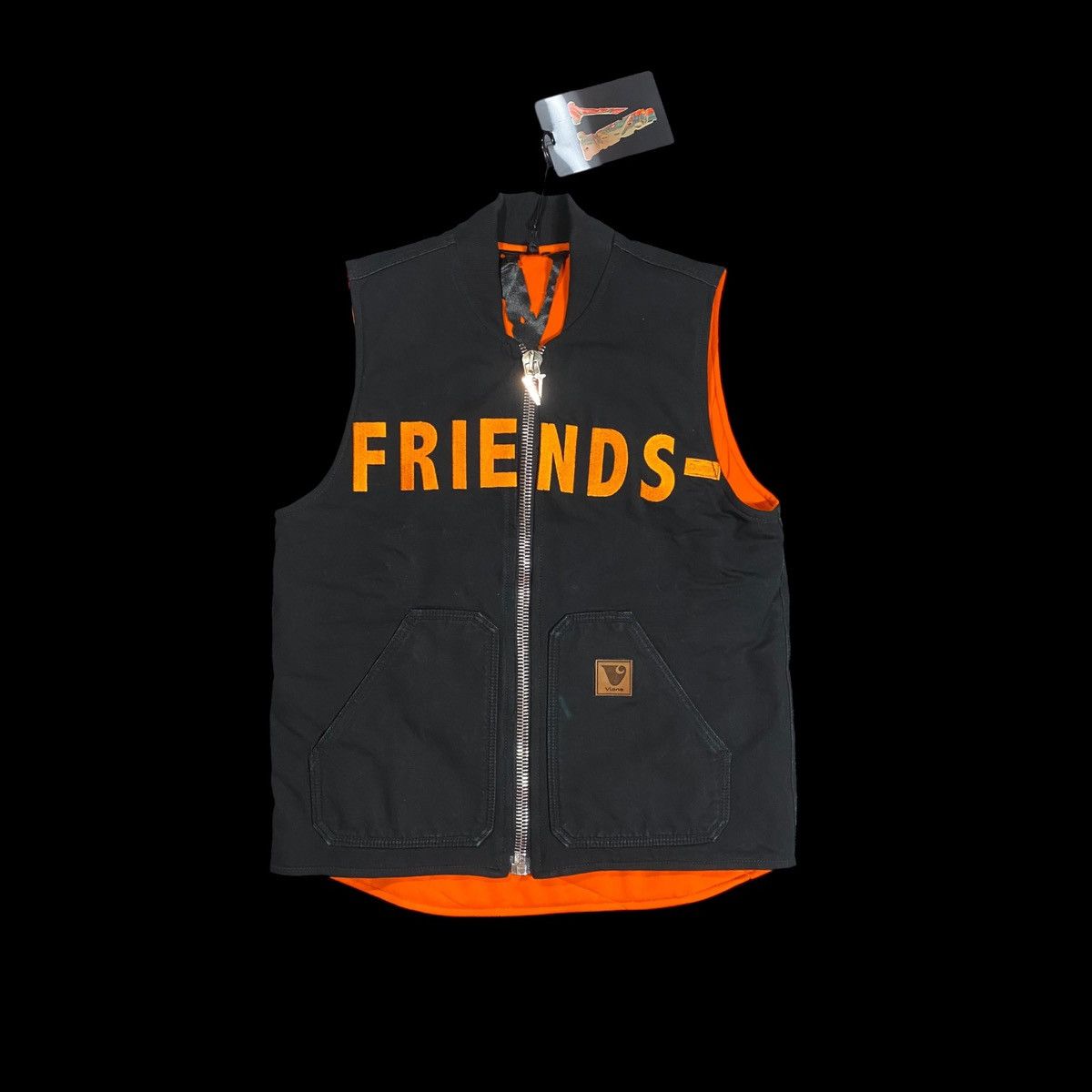 Vlone Vlone Caution Reversible Zip Vest Size US L / EU 52-54 / 3 - 3 Thumbnail