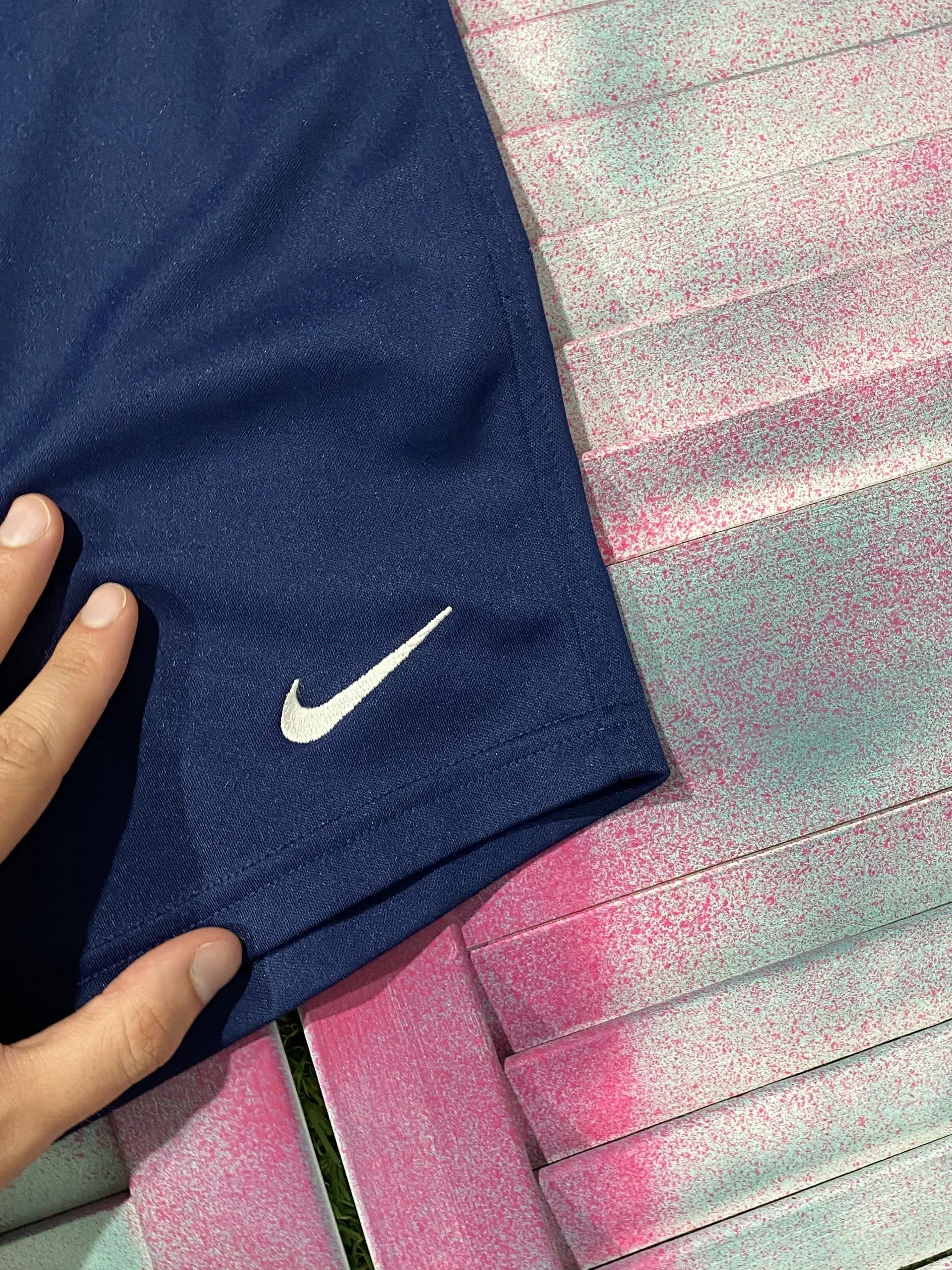 Nike × Vintage Vintage Y2K Nike Blue Shorts Size US 34 / EU 50 - 3 Thumbnail