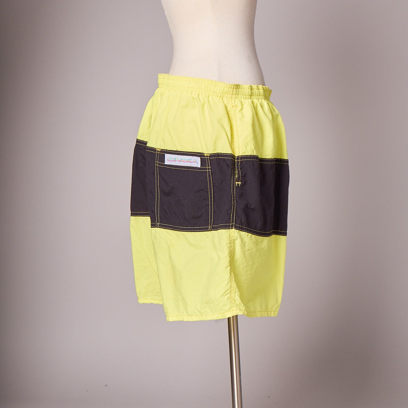 O'Neill Vintage Deadstock O’Neill Neon Yellow Surf Swim Shorts Size US 40 / EU 56 - 4 Thumbnail