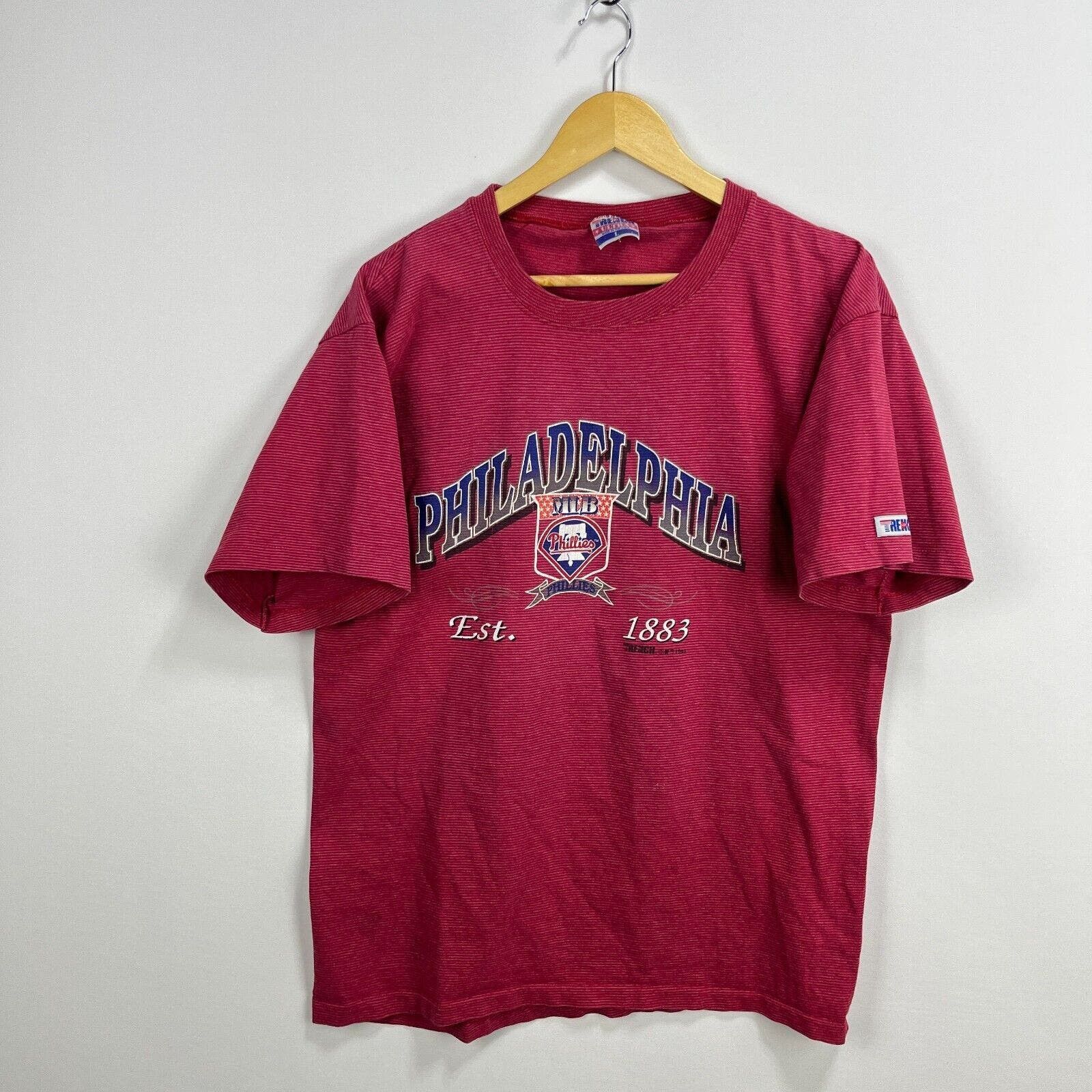 Vintage 90s Philadelphia Phillies Philly T Shirt Large NFL
