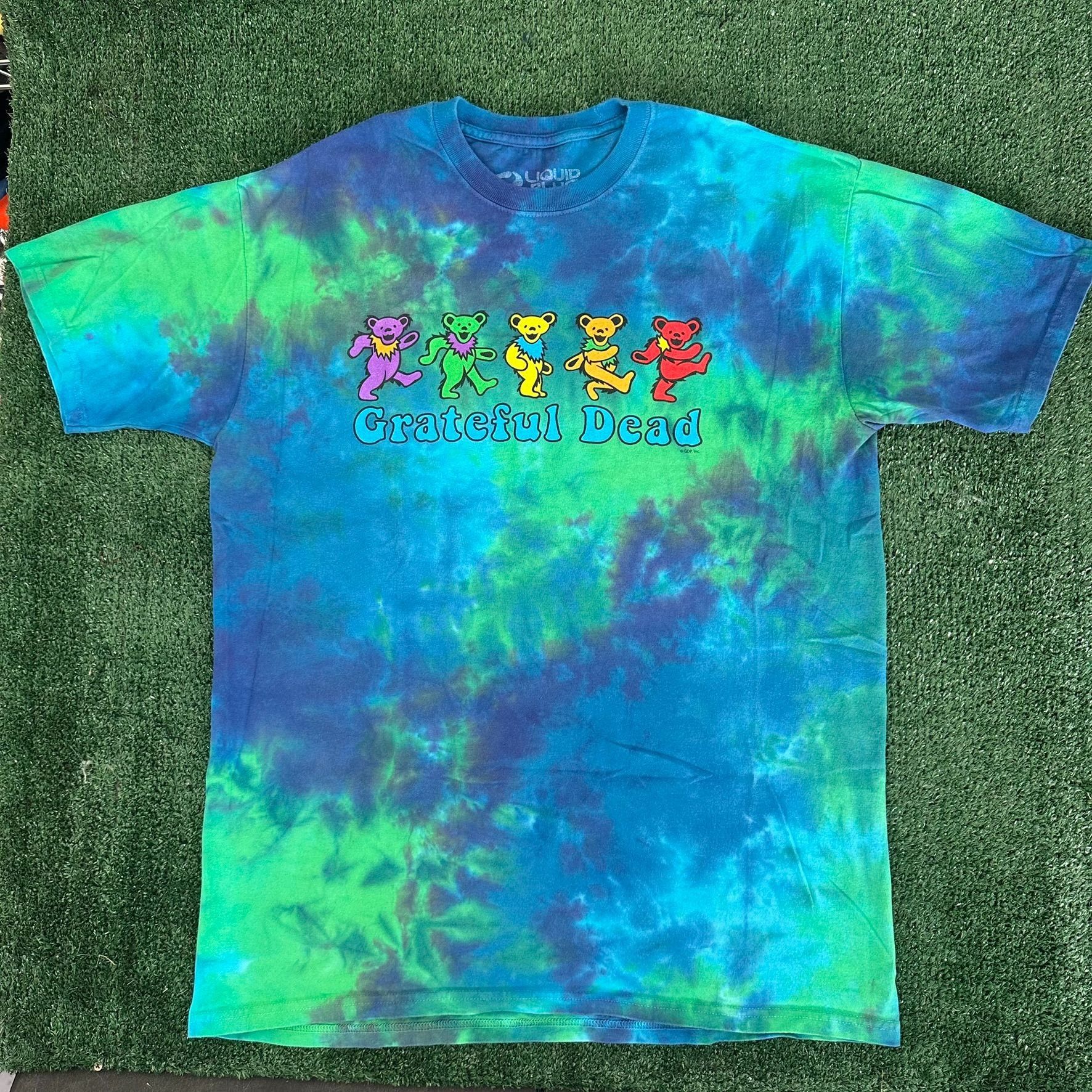 Grateful Dead × Liquid Blue Vintage Y2K Grateful Dead T-Shirt Bears Tie Dye Band Tee Size US L / EU 52-54 / 3 - 1 Thumbnail