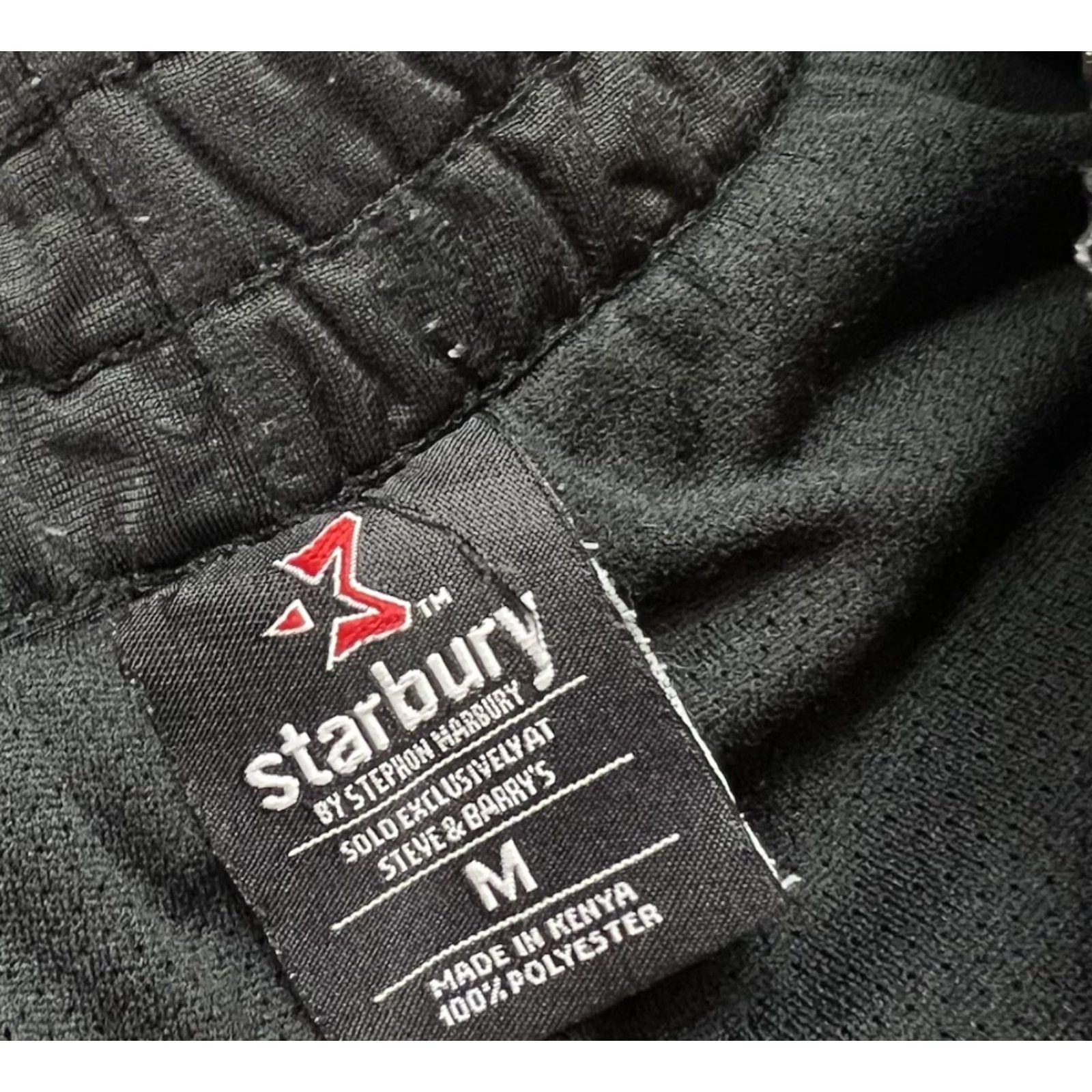 Vintage VINTAGE Starbury Sweatpants Basketball Pants M Black Elastic Waist Regular Men Starbury Size US 31 - 3 Thumbnail