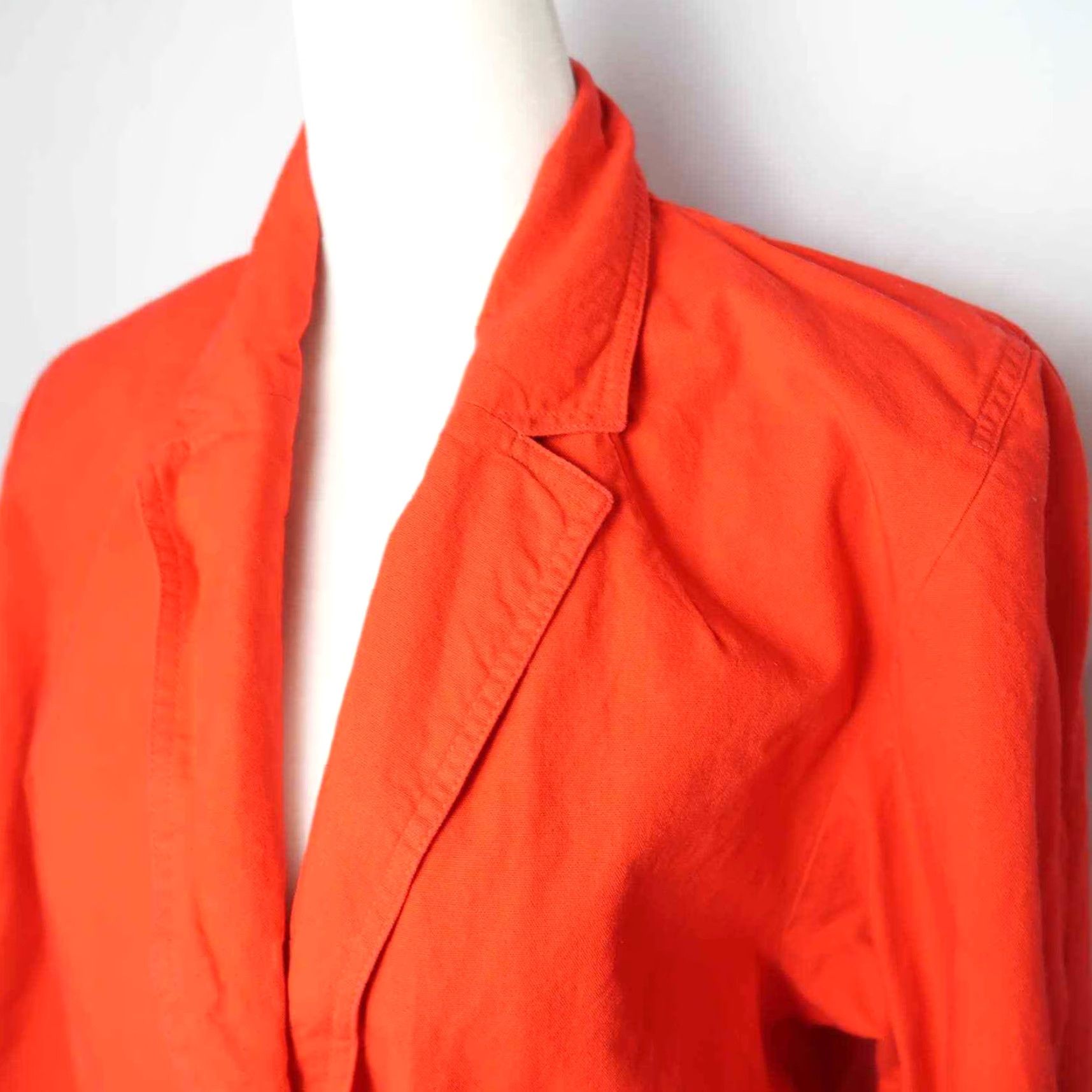 Nordstrom VINTAGE 90s Nordstrom Brass Plum bright red cotton blazer jacket Blazer M Red Casual Cotton 1990s Mens Women? Size M / US 6-8 / IT 42-44 - 2 Thumbnail