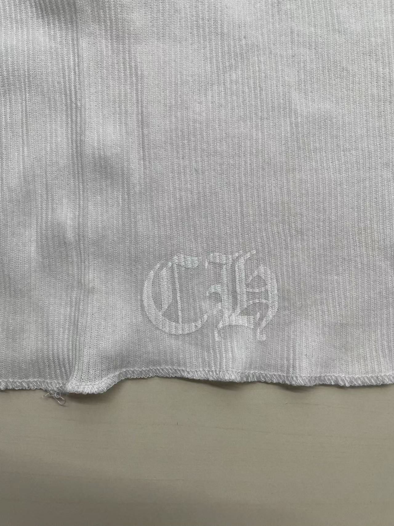Chrome Hearts Chrome Hearts White T-Bar Script Logo Tank Top Size S / US 4 / IT 40 - 6 Thumbnail