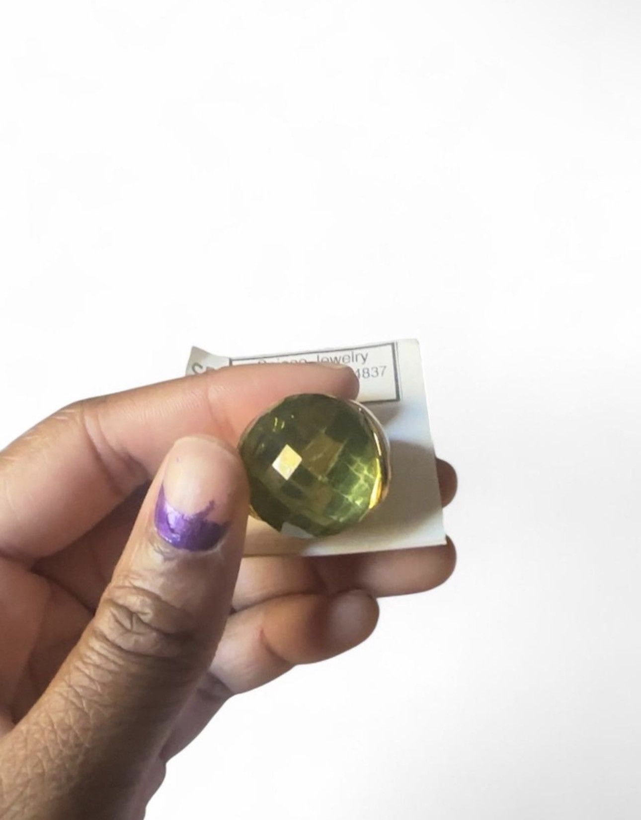 Other A Gold And Green Ring Size ONE SIZE - 2 Thumbnail