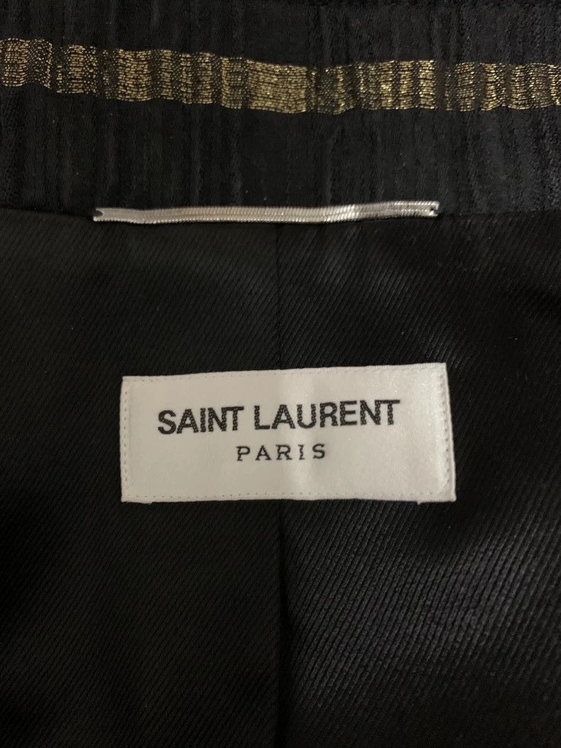 Saint Laurent Paris Saint Laurent Paris Saint Laurent Gold Striped Baseball Ja Size US L / EU 52-54 / 3 - 3 Thumbnail
