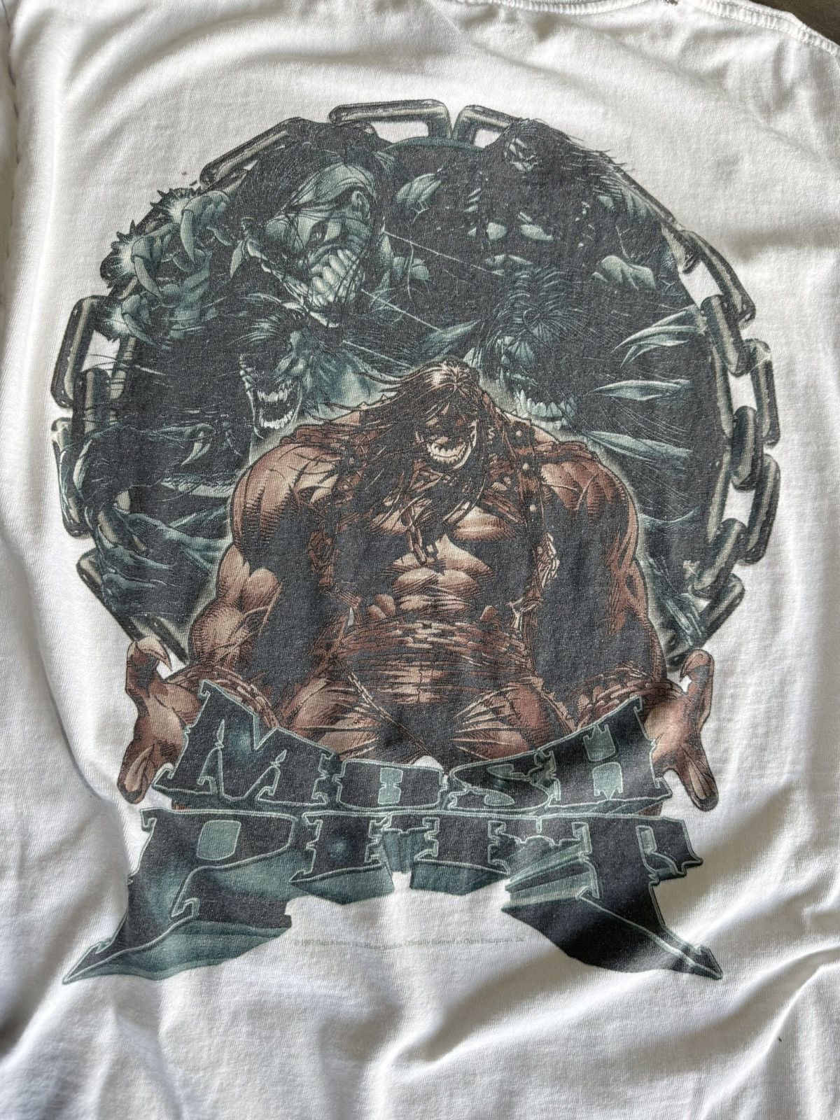 Tultex 1997 Pitt “Mosh Pitt” Full Blood Studios Comic Tee Size US L / EU 52-54 / 3 - 6 Thumbnail