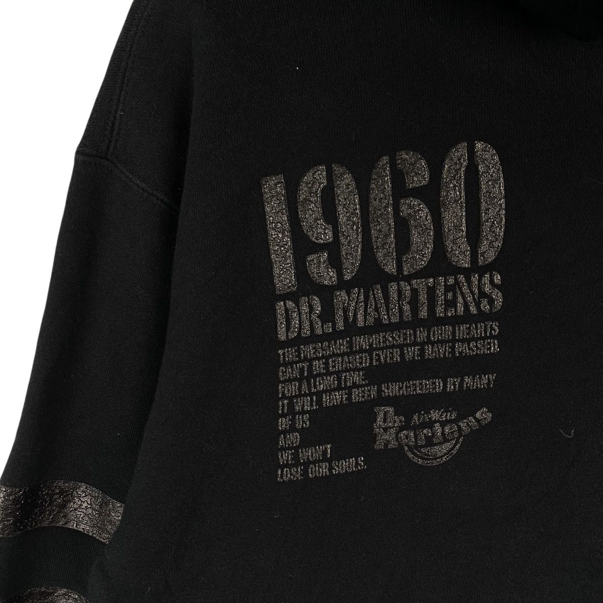 Designer × Vintage Vintage Dr Martens Hoodie Sweater Black Size US M / EU 48-50 / 2 - 9 Thumbnail