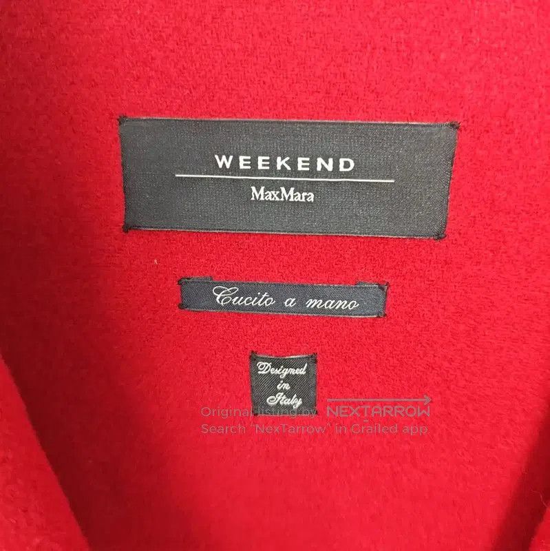 Max Mara MaxMara Red Wool Women's Coat . Size XL / US 12-14 / IT 48-50 - 2 Thumbnail