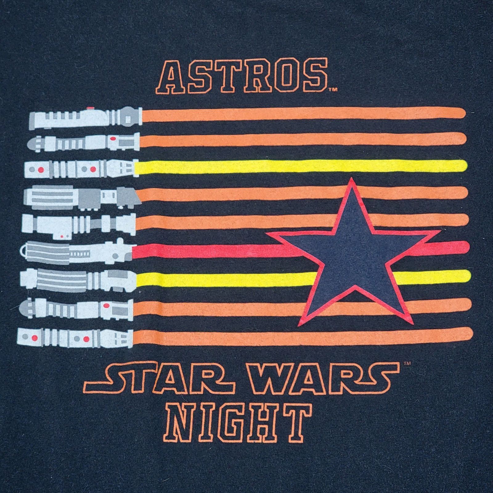Gildan Houston Astros Star Wars Night Tee (Gildan) - Size Medium Size US M / EU 48-50 / 2 - 2 Thumbnail