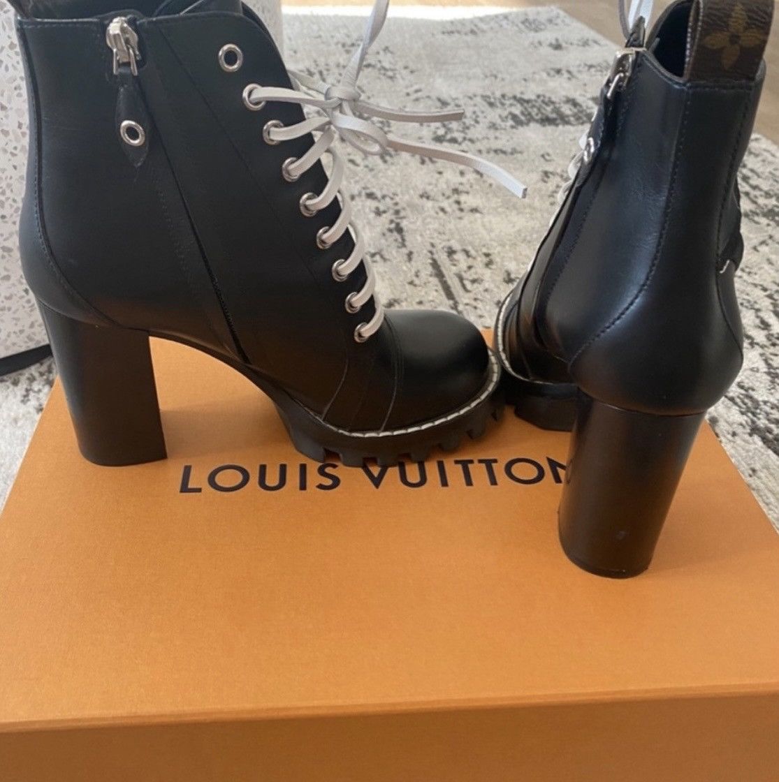 Louis Vuitton ✨ RARE✨ LOUIS VUITTON LEATHER STAR TRAIL ANKLE BOOTS Size US 7 / IT 37 - 6 Thumbnail