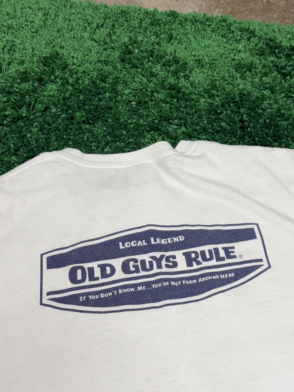 Vintage Old Guys Rule Logo Vintage White Tee XL Size US XL / EU 56 / 4 - 3 Thumbnail