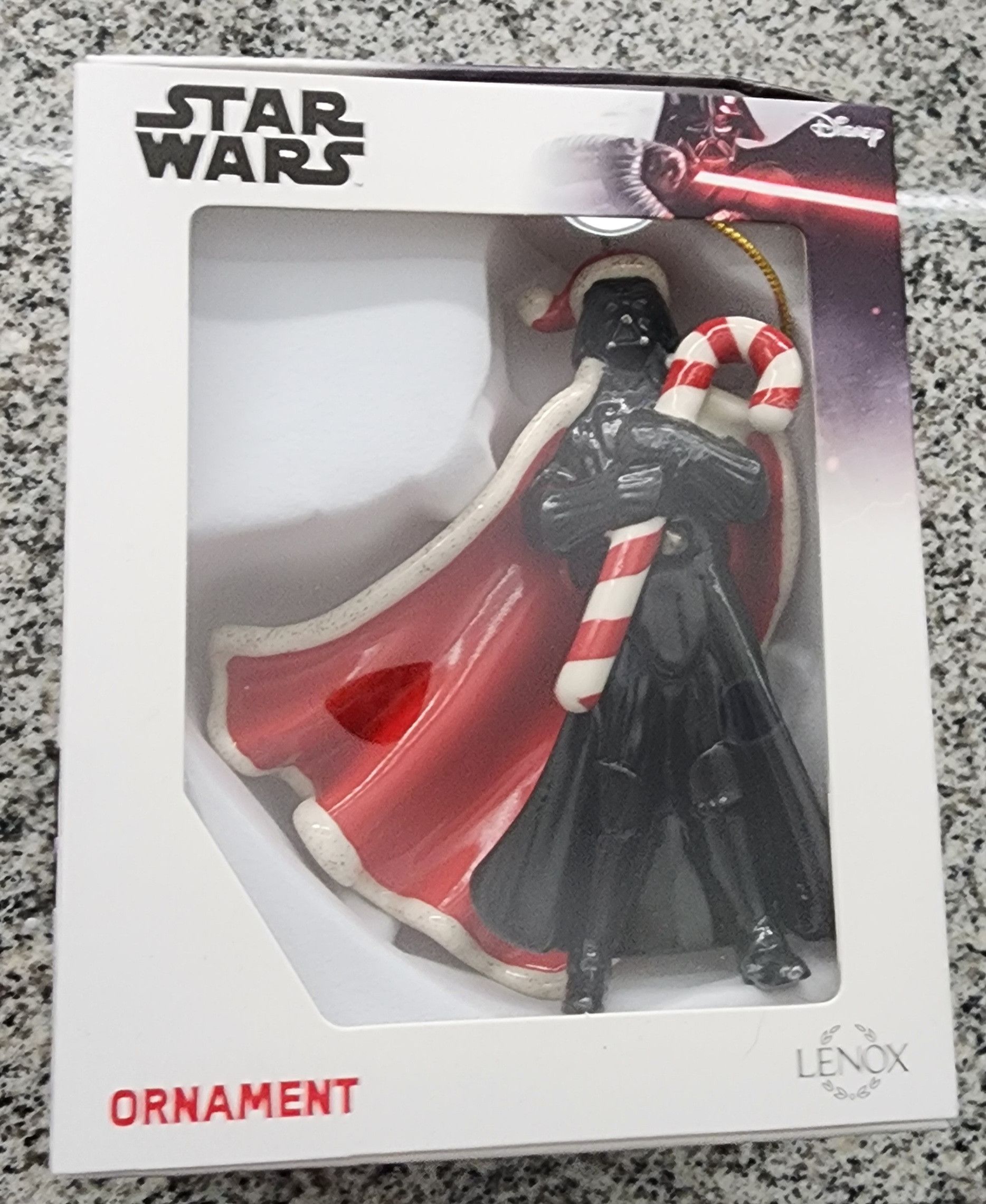 Disney NIB Lenox Disney Star Wars Darth Vader Candy Cane Ornament Size ONE SIZE - 1 Thumbnail