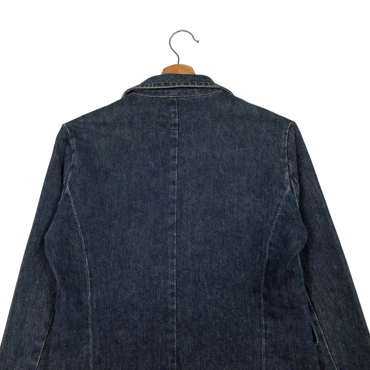 Japanese Brand × Ralph Lauren 📌Vintage Cropped Denim Biker Jacket Ralph Lauren Jeans Size L / US 10 / IT 46 - 10 Thumbnail