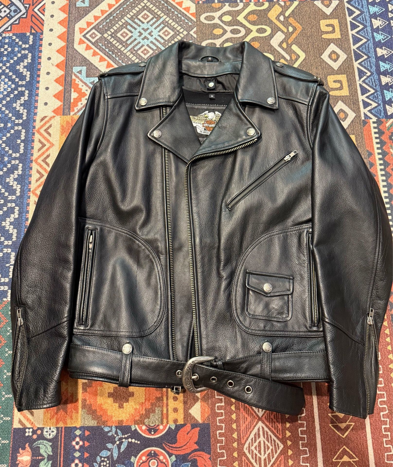 Harley Davidson Harley Davidson Leather Motorcycle Jacket Size US M / EU 48-50 / 2 - 1 Thumbnail