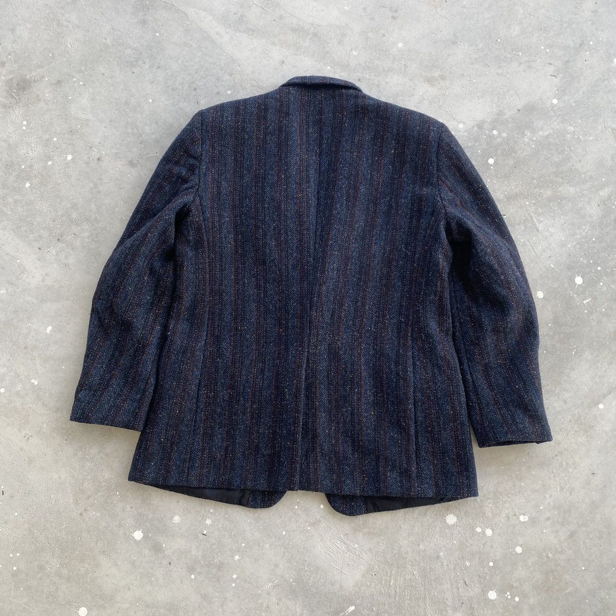 Harris Tweed HARRIS TWEED Striped Wool Blazer Size 48R - 3 Thumbnail