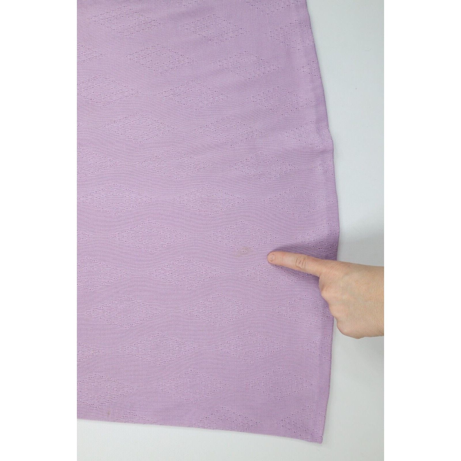 Vintage Vintage 60s 70s Streetwear Distressed Diamond Knit Skirt Size 38" / US 16 / IT 52 - 5 Thumbnail