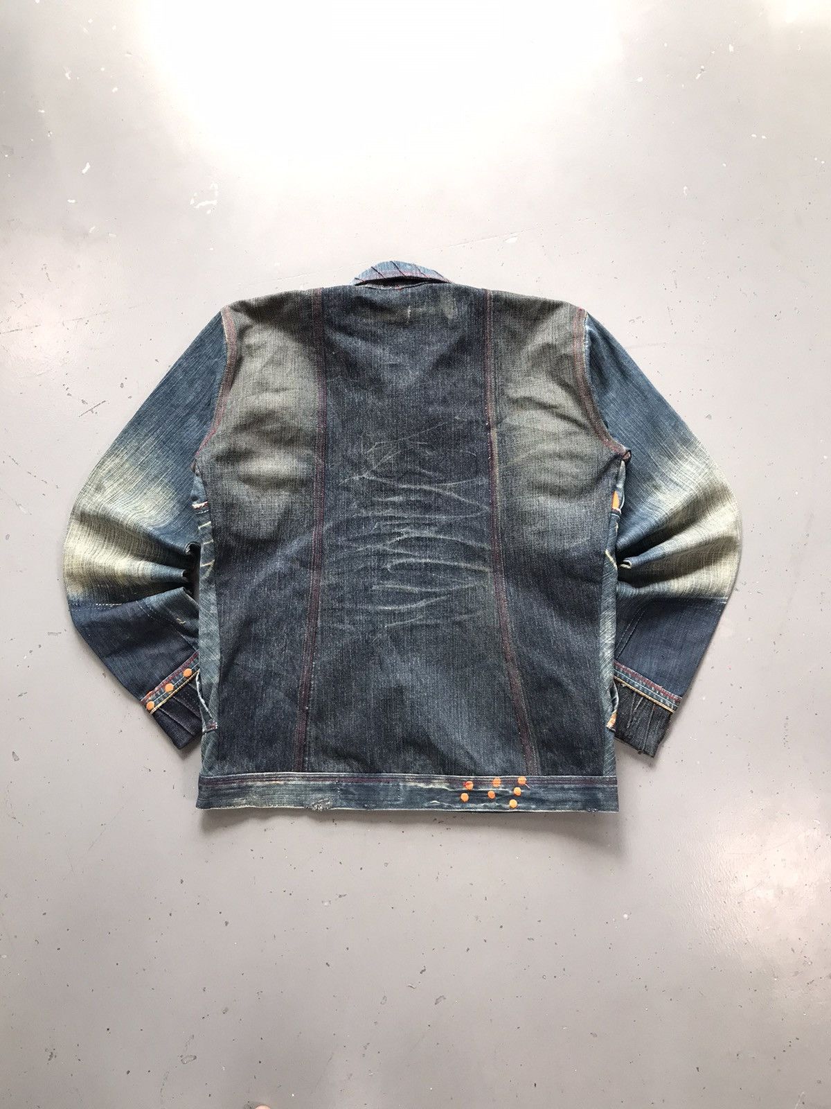 Designer × Vintage Vintage custom crazy patterns embroidered denim jacket Size US XXS / EU 40 - 2 Thumbnail