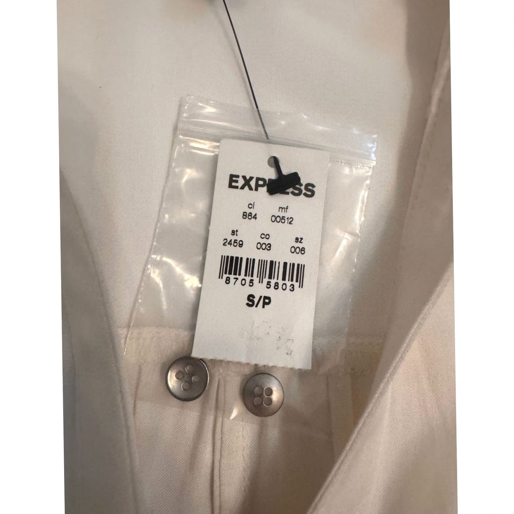 Express Express Women's Blouse White/Cream S NWT Flowy Rayon Size S / US 4 / IT 40 - 3 Thumbnail