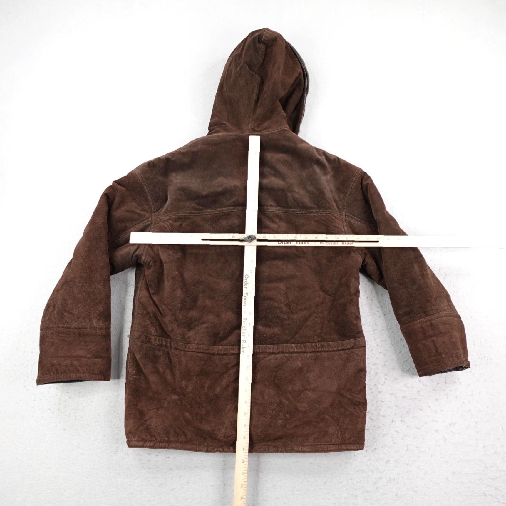 Vintage VINTAGE Marvin Richards Coat Womens Medium Suede Leather Faux Fur Toggle Size M / US 6-8 / IT 42-44 - 4 Thumbnail