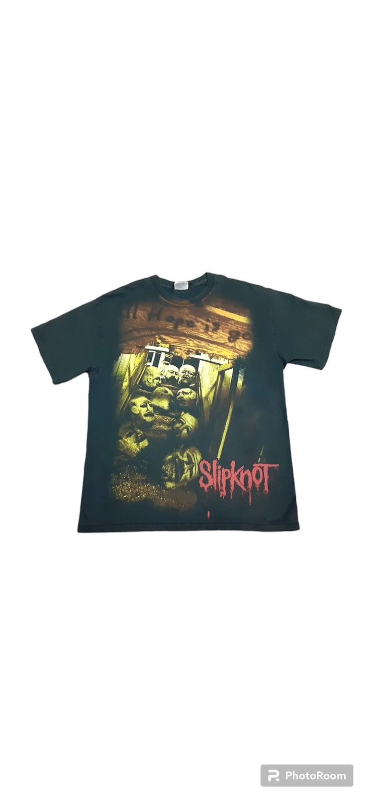 image of Band Tees x Slipknot VTG Y2K 2008 Slipknot All Hope Is Gone Double Sided Band Tee in Black (Size La